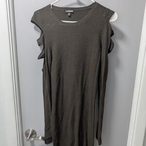 Express Sleeveless Brown Dress